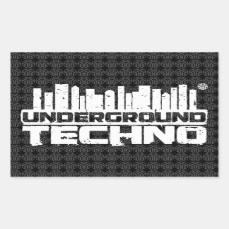 Underjordiska Techno - klistermärke