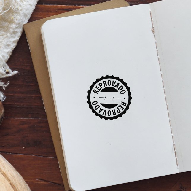 Underkänd, portugisisk gummistämpel stämpel (Skapare uppladdad)