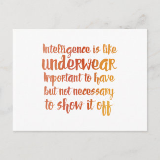 Underkläder är som underkläder vykort