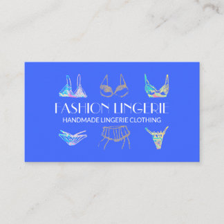 Underkläder av flottan Girly shop Lingerie Clothin Visitkort