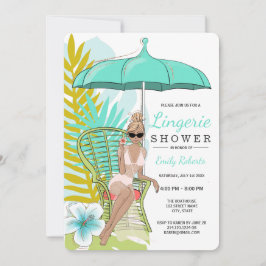 Underkläder Dusch Blond Brud Inbjudningar