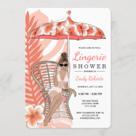 Underkläder Dusch Brunett Brud Inbjudningar