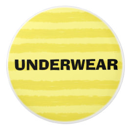 Underkläder Gult Rand keramiskt  Knopp