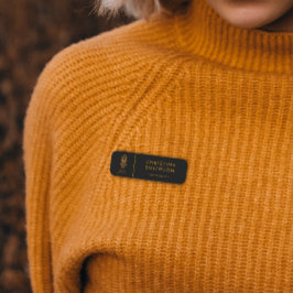 Underkläder Logo, Namn Och Titel Klassigt Svart Namnbricka