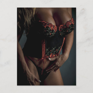 Underkläder Modell Foto Postkort Vykort