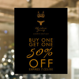 Underkläder Store Lingerie Boutique Sale Propositi Poster