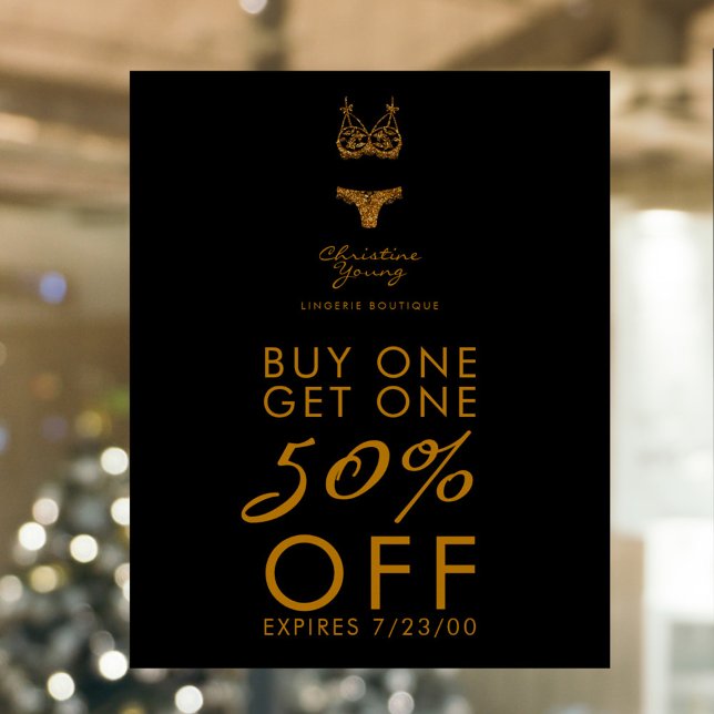 Underkläder Store Lingerie Boutique Sale Propositi Poster (Skapare uppladdad)