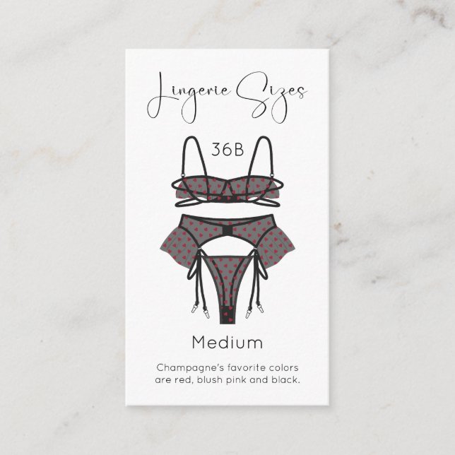 Underkläder Storlek Kort Modern Bröllopsfest (Framsida)