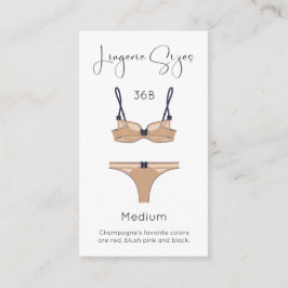 Underkläder Storlek Modern Bröllopsdusch Infogning Tilläggskort