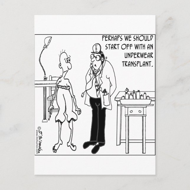 Underkläder Transplantation Vykort (Framsida)