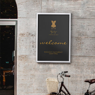 Underklädesbutik Lingerie Boutique Välkommen Poster