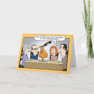 Underkokt turkiskt Thanksgiving Card Helgkort