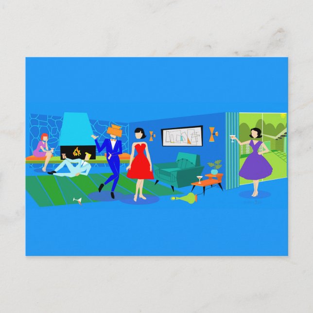 Underkort för Party i Handflatan Vykort (Framsida)