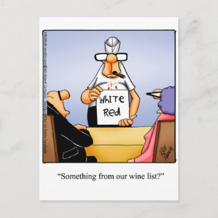 Underkort för Vin Humor Vykort