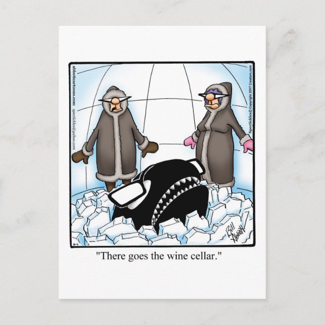 Underkort för Vin Humor Vykort (Framsida)