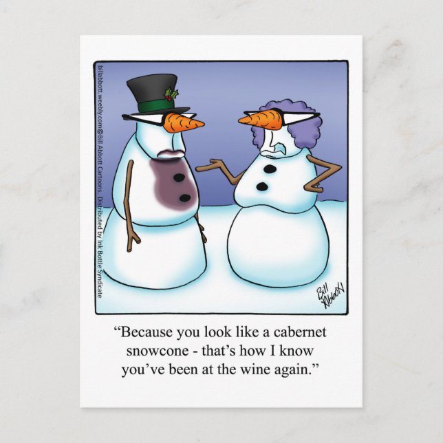 Underkort för Vin Humor Vykort (Framsida)