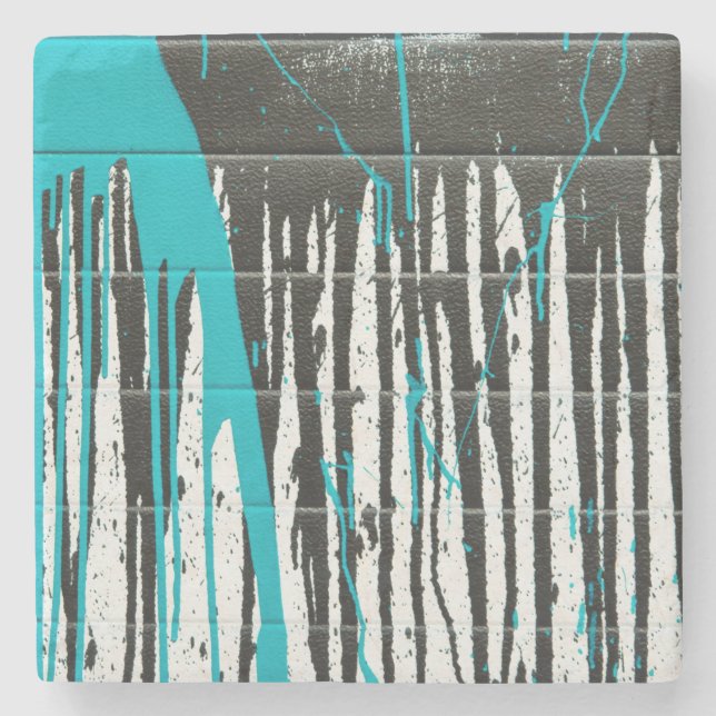 Underlägg abstrakt Färgplatterston (Framsidan)