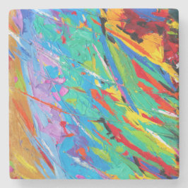 Underlägg abstrakt Färgplatterston