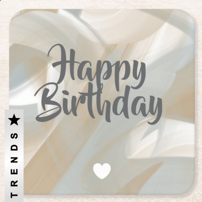 Underlägg Abstrakt Home Trend Sandy Tornado Papper Kvadrat (Skapare uppladdad)