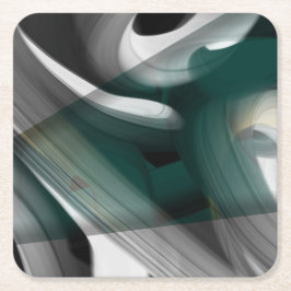 Underlägg Abstrakt Trend Insida Decor Black Grönt