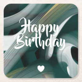 Underlägg Abstrakt Trend Insida Decor Black Grönt