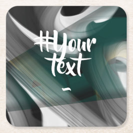 Underlägg Abstrakt Trend Insida Decor Black Grönt