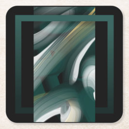 Underlägg Abstrakt Trend Insida Decor Black Grönt