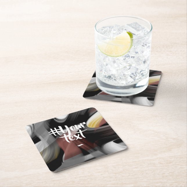 Underlägg Abstrakt Trend Insida Decor Black White (Insitu)