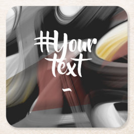 Underlägg Abstrakt Trend Insida Decor Black White