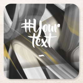 Underlägg Abstrakt Trend Insida Decor Black White