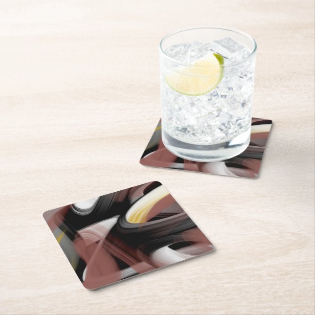 Underlägg Abstrakt Trend Insida Decor Black White (Insitu)