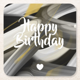 Underlägg Abstrakt Trend Insida Decor Black White