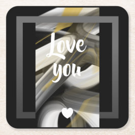 Underlägg Abstrakt Trend Insida Decor Black White