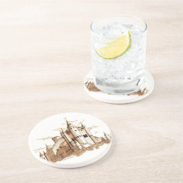 Underlägg - Alcazar - slott (sepia)