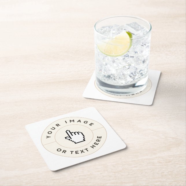 Underlägg - Anpassningsbar (lägg till bild/text) Papper Kvadrat (Insitu)