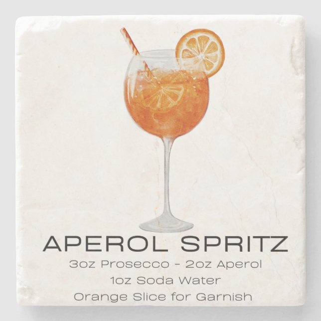 Underlägg - Aperol Spritz (Framsidan)