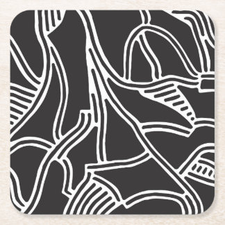 Underlägg av abstrakt Art Papper Kvadrat