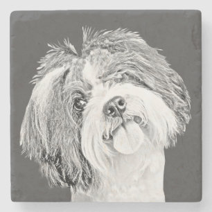 Underlägg av administrativa pennan Shih Tzu Marble