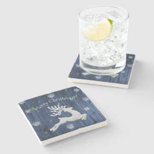 Underlägg av Blue Rustic-julren Stone