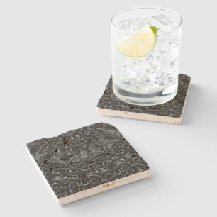 Underlägg av Charcol Mandala Stone
