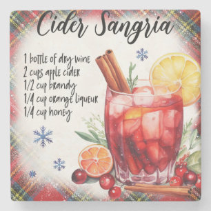 Underlägg av cider Sangria Recipe Marble