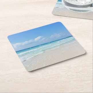 Underlägg av Cozumel Ocean Papper Kvadrat