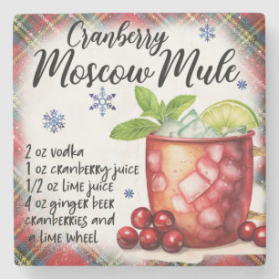 Underlägg av Cranberry Moskle Mule Recipe Marble