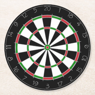 Underlägg av Drinking Game Dart Board Papper Rund