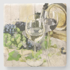 Underlägg av druvor och glassten