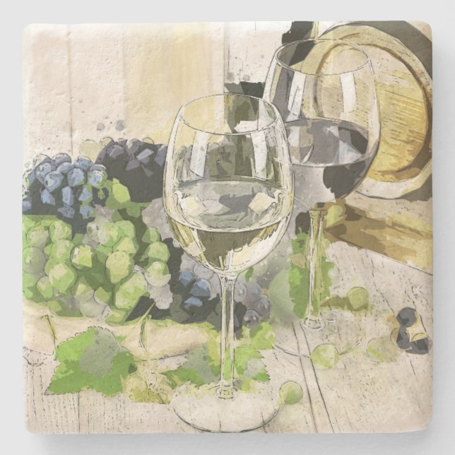 Underlägg av druvor och glassten (Framsidan)