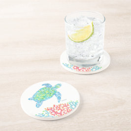 Underlägg av färgad havssköldpaddssandsten