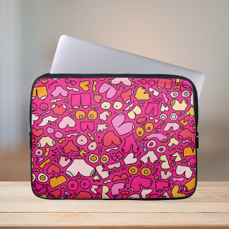 underlägg av färglös bröststen mönster laptop fodral