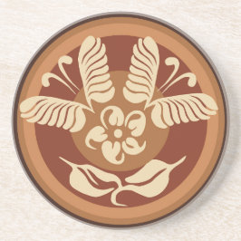 Underlägg av fjäril Latte Art