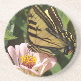 Underlägg av fjäril och rosa